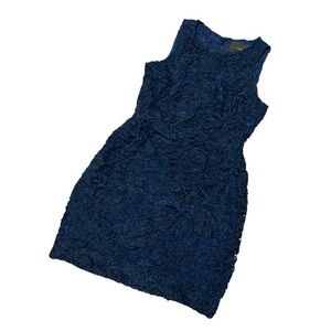 J. Crew Sleeveless Lace Sheath Dress Lined.   Sz 2.  Excellent Used Condition